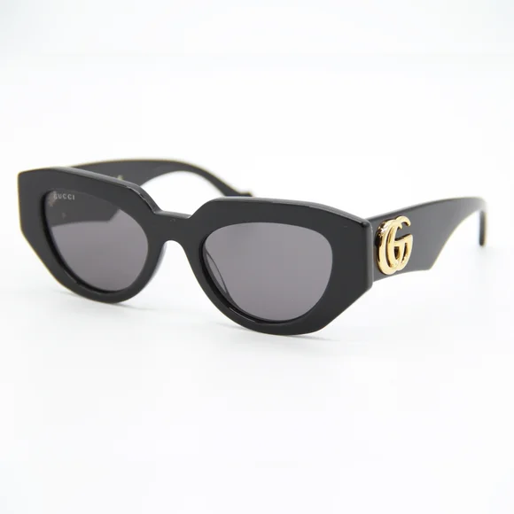 NEW GUCCI GG1421S 001 WOMEN BLACK SUNGLASSES GUCCI - Picture 3 of 15